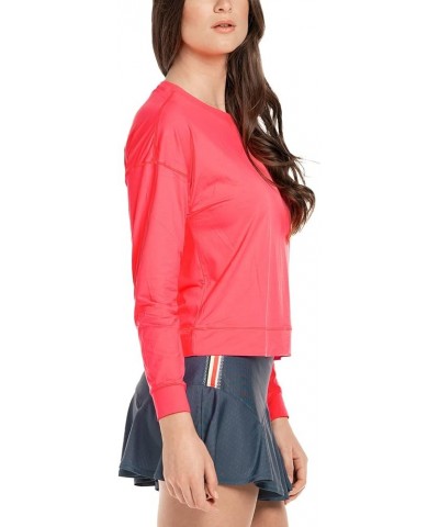 Hype Long Sleeve Tennis Shirt Coral Crush $37.73 Activewear