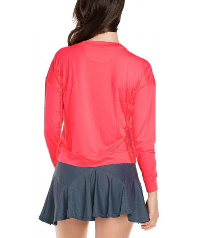 Hype Long Sleeve Tennis Shirt Coral Crush $37.73 Activewear