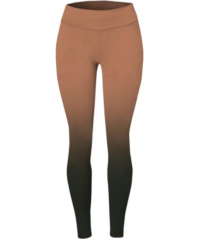 Faux Leather Leggings Pants Elastic Denim Color Women Pocket Button High Pants Faux Leather Leggings Brown 4 $7.68 Leggings