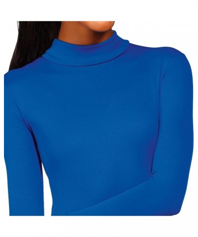 Stretch Nylon Turtleneck Bodysuit Forest Grn $11.01 Tops