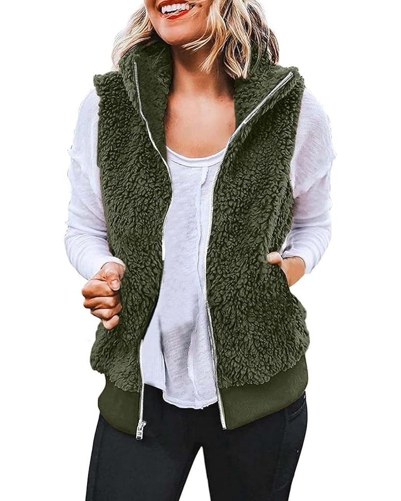 Fuzzy Fleece Jackets for Women Sleeve Thick Warm Hooded Cardigan Coat Warm Hooded Zip Up Fuzzy Womens Winter Women'S 1-ag $14...