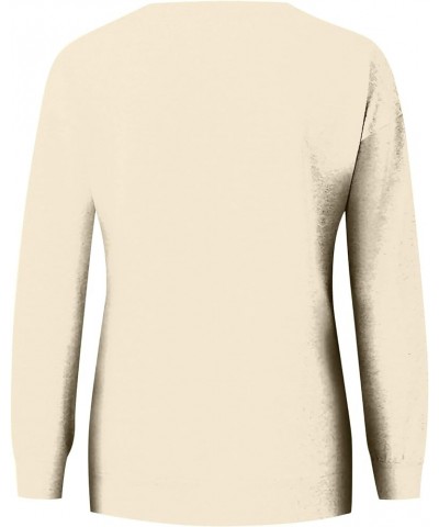 St Patricks Day/Easter Shirt For Women: Fashionable Casual Long Sleeve Crewneck Trendy Sweatshirts Spring Fall 1-beige $7.75 ...