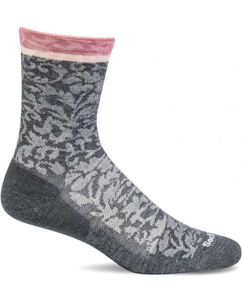 Women's Plantar Cush Crew Sock Charcoal $15.11 Activewear