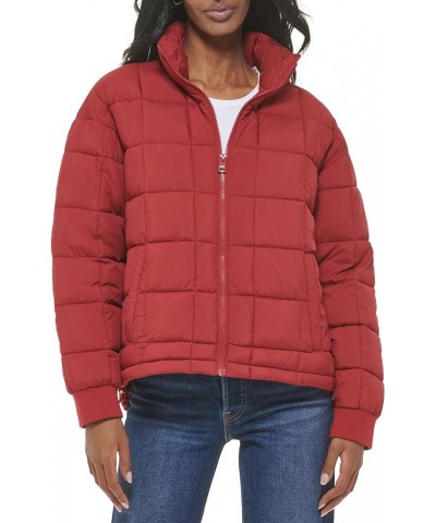 Women's Box Quilted Puffer Jacket Rhubarb $47.50 Jackets