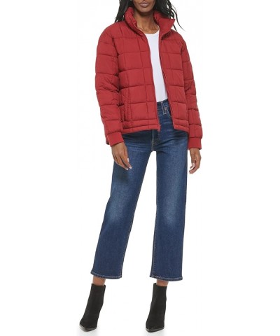 Women's Box Quilted Puffer Jacket Rhubarb $47.50 Jackets