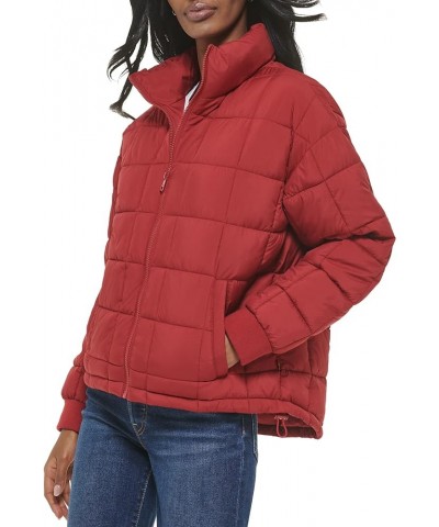 Women's Box Quilted Puffer Jacket Rhubarb $47.50 Jackets