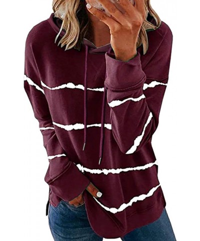 Women's Full Zip Up Hoodies Long Sleeve Hooded Sweatshirts Drawstring Lightweight Y2K Hoodie Jacket with Pockets C07-wine $8....