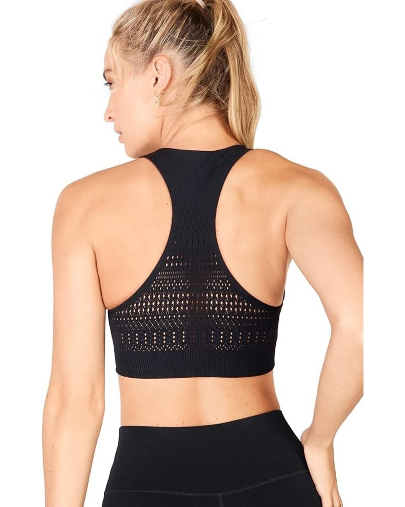 Women's Briella Macrame SculptKnit Bra, Workout, Yoga, Athletic, Fitness Regular Black $9.43 Lingerie