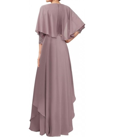 Mother of The Bride Dresses for Wedding Formal Evening Gowns Chiffon Ruffles Mother of Groom Dresses with Sleeves Grey $33.12...