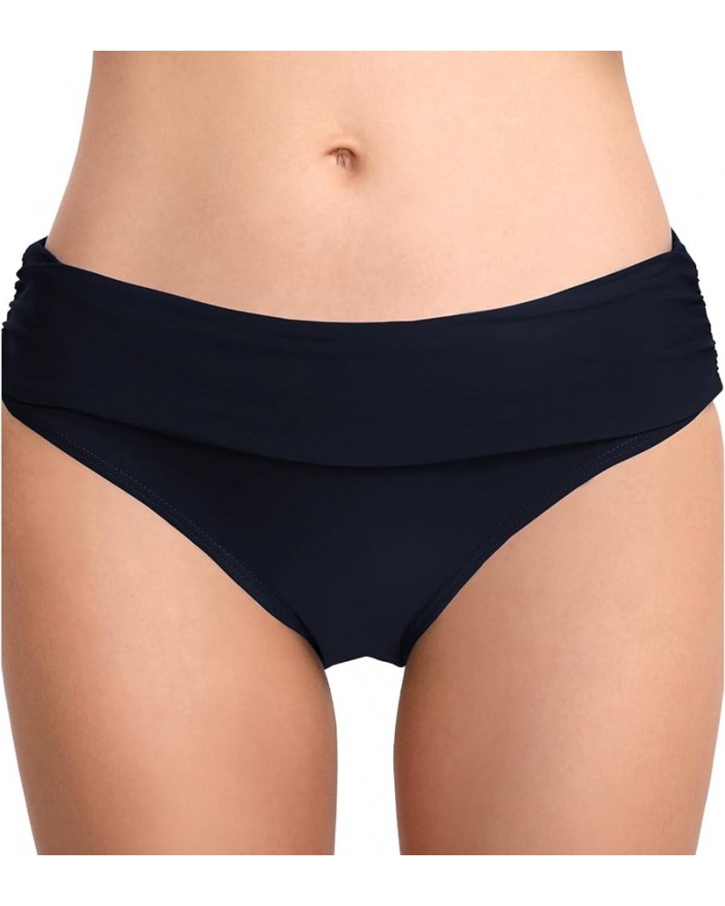 Women's Bathing Suit Bottoms Full Coverage Ruched Bikini Tankini Bottom Swimsuit Brief Navy Blue3 $14.30 Swimsuits