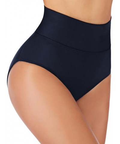 Women's Bathing Suit Bottoms Full Coverage Ruched Bikini Tankini Bottom Swimsuit Brief Navy Blue3 $14.30 Swimsuits