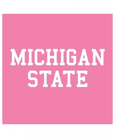 NCAA Michigan State Spartans Basic Block, Team Color T Shirt Michigan State Spartans Pink $14.57 T-Shirts