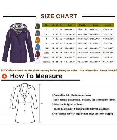 Women's Jackets Solid Stripe Rain Jacket Outdoor Zipper Plus Medium And Long Waterproof Hooded Raincoat Windproof Coat 01-lig...