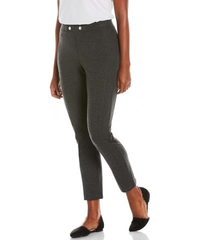 Women's Pull-on Ponte Pant with Seam Detail-Comfort Fit Charcoal Tweed Heather $11.49 Pants