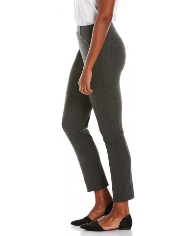 Women's Pull-on Ponte Pant with Seam Detail-Comfort Fit Charcoal Tweed Heather $11.49 Pants