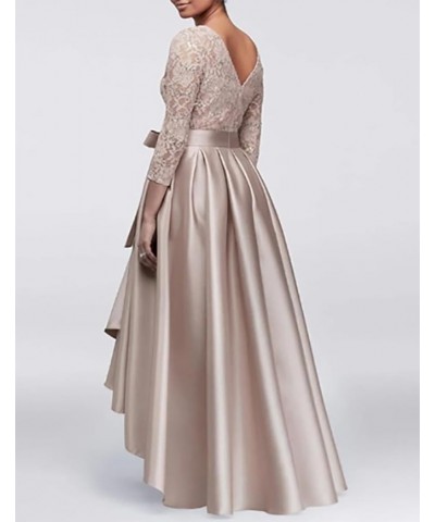 A-Line Elegant Mother of The Bride Dress Fall Wedding Guest Plus Size with Sash/Ribbon Appliques 2023 JH048 Gold $49.91 Dresses