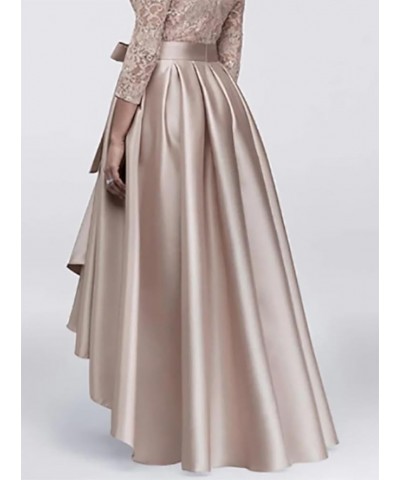 A-Line Elegant Mother of The Bride Dress Fall Wedding Guest Plus Size with Sash/Ribbon Appliques 2023 JH048 Gold $49.91 Dresses