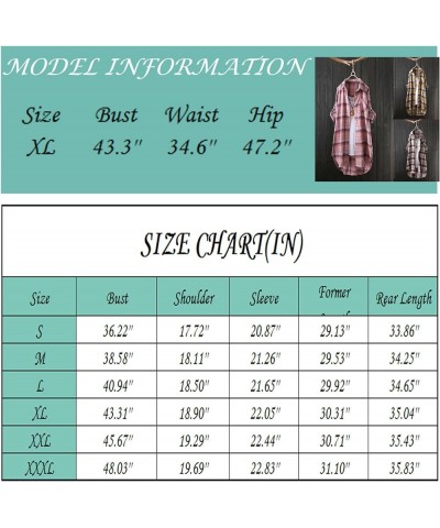 Women's Spring Clothes Fashion Plaid Loose Casual Cardigan Thin Outer Shirt Sun Jacket Top, S-3XL 4-pink $11.75 Sweaters