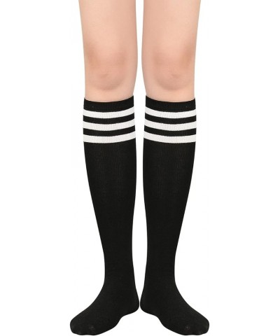 Women's Tall Knee High Socks Extra Long Athletic Socks Outdoor Long Socks Stripes Casual Tube Socks Knee Socks Black White $6...