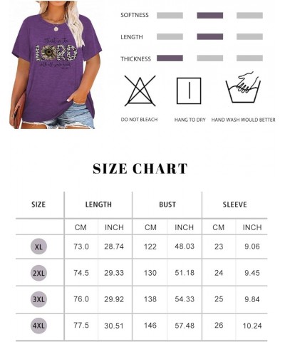 Plus Size Women T-Shirt Plant Cross Faith Blessed Shirt Inspirational Casual Short Sleeve Letter Graphic Thankful Cute Top C-...