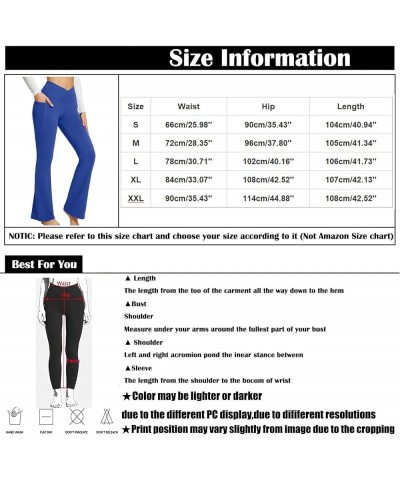 Yoga Pants Women Stretch Flare Leggings Tummy Control Knit Solid Bell Bottom Pants Fall High Waisted Trousers Ff01-white $7.4...