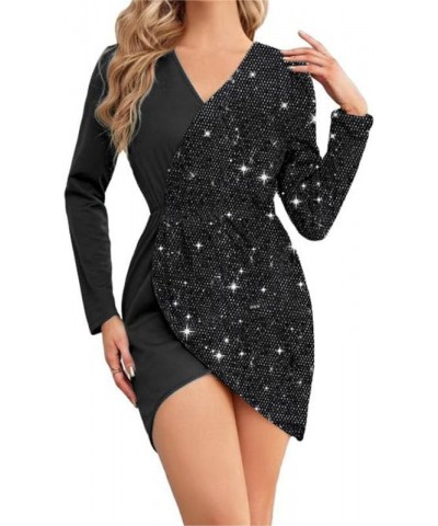 Women Sexy Hot Drilling Bodycon Dress Prom Club Birthday Cocktail Elegant Night Dresses 20 Black $10.59 Dresses