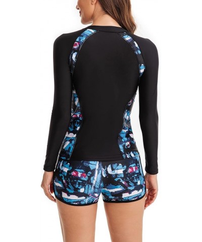 Women's Two Piece Rash Guard UPF 50+ UV Sun Protection Swimsuit Floral Printed Surfing Bathing Suit S-XXL Color3 $25.79 Sets