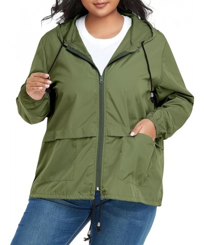 Lightweight Rain Jacket Women Raincoat for Women Packable Rain Coat Windbreaker Rain Jackets Waterproof with Hood Plus Solid ...