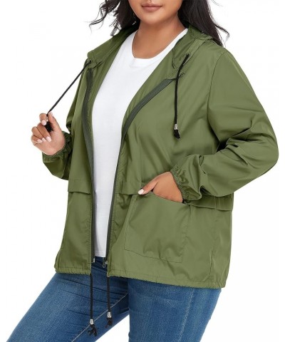 Lightweight Rain Jacket Women Raincoat for Women Packable Rain Coat Windbreaker Rain Jackets Waterproof with Hood Plus Solid ...