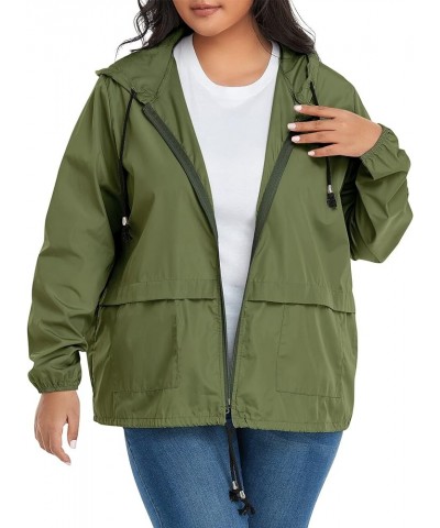 Lightweight Rain Jacket Women Raincoat for Women Packable Rain Coat Windbreaker Rain Jackets Waterproof with Hood Plus Solid ...