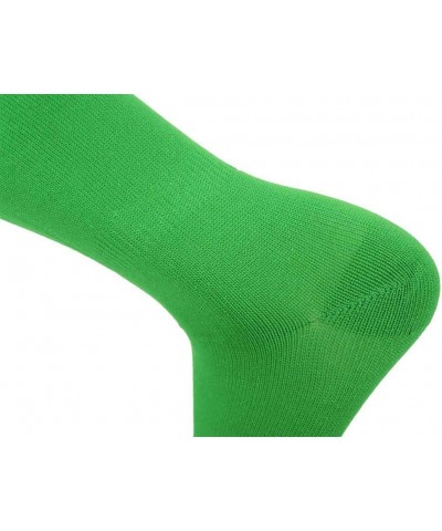 Knee High Long Sports Socks Unisex Multicolor 3/6/12 Pairs 12pack-green $15.53 Activewear