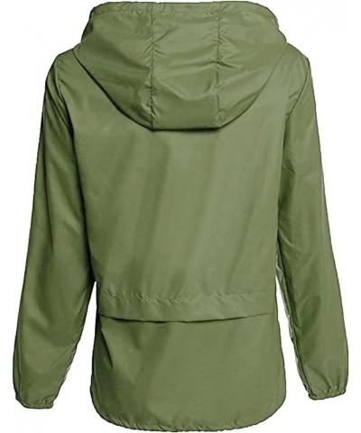 Lightweight Rain Jacket Women Raincoat for Women Packable Rain Coat Windbreaker Rain Jackets Waterproof with Hood Plus Solid ...