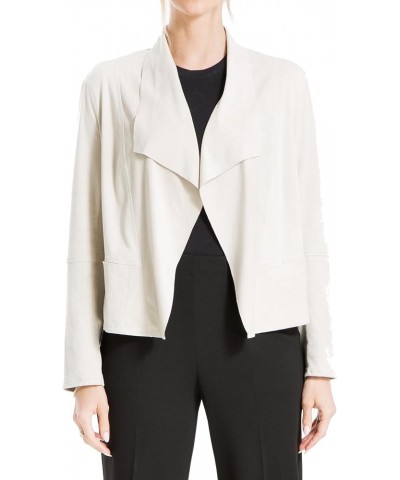 Women's Faux Suede Short Drape Jacket Oyster $20.24 Coats