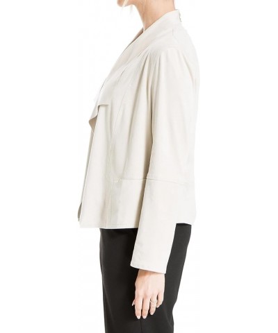 Women's Faux Suede Short Drape Jacket Oyster $20.24 Coats