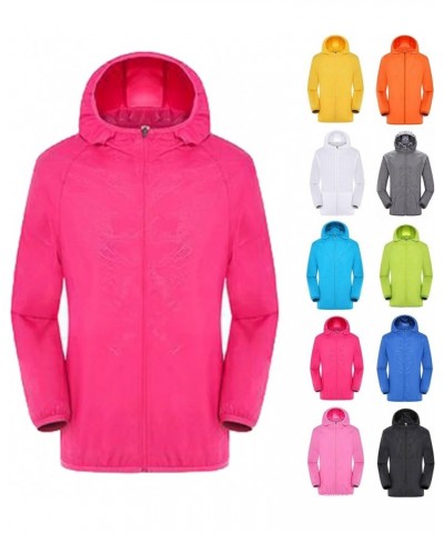 Raincoat for Women Waterproof Windproof Windbreaker Lightweight Hooded Rain Jackets Plus Size Pocketed Outerwear Sky Blue $4....