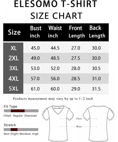 Womens Plus Size Tops Short Sleeve Summer V Neck Loose Cotton Tee Shirts Green $15.36 T-Shirts