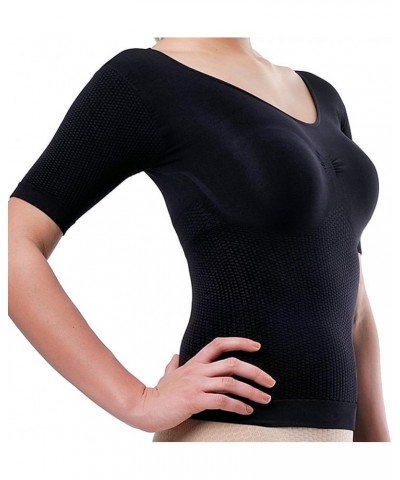 Thermal Slimming Woman Vest Anti-Cellulite in Emana® bioFIR Yarn Black $25.16 Vests