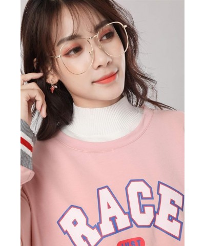 Fake Collar, Women Detachable Dickey Collar False Collar for Dresses Blouse Sweater Turtleknitwhite $9.68 Blouses