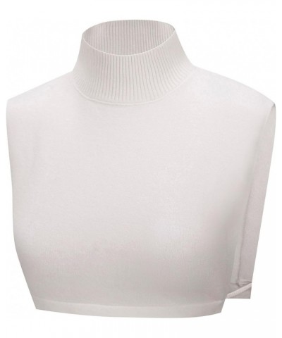 Fake Collar, Women Detachable Dickey Collar False Collar for Dresses Blouse Sweater Turtleknitwhite $9.68 Blouses