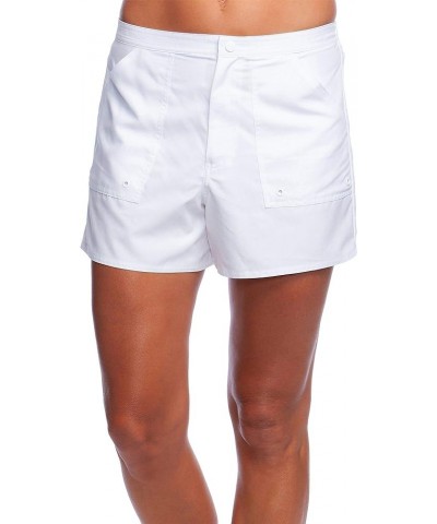 Women’s 4" Boardshort Bottom White $15.43 Swimsuits