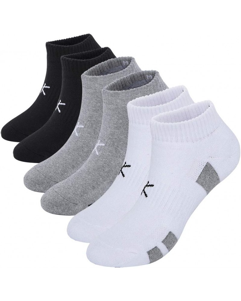 Women's 6 Pairs Thick Cotton Cushioned Low Cut Ankle Athletic Socks Air-cross Mesh No Show Running Socks, Size 6-9 Assort - 6...