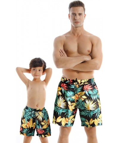 Family Matching Swimwear Mommy and Me Wrap Bikini Set High Waisted 2 Piece Swimsuits Father Son Swim Trunk Bathing Suits Wome...