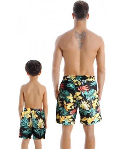 Family Matching Swimwear Mommy and Me Wrap Bikini Set High Waisted 2 Piece Swimsuits Father Son Swim Trunk Bathing Suits Wome...