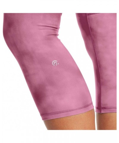 Women's High Waist Capri Legging Washed Up Elegant Mauve $11.14 Activewear