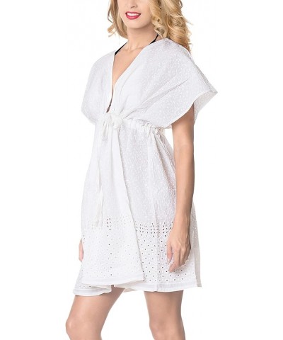 Women's Loose Swimsuit Cover Ups Mini Kimono for Women,1 Pearl, Floral $11.33 Swimsuits