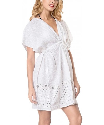 Women's Loose Swimsuit Cover Ups Mini Kimono for Women,1 Pearl, Floral $11.33 Swimsuits