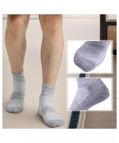 90% Merino Wool Socks for Men Women, Soft Thin Ankle Socks for Athletic Running Hiking Cycling 3 Pairs 3 Light Grey $13.61 Socks