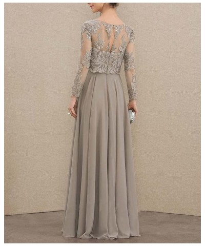 Mother of The Bride Dresses for Wedding Chiffon Wedding Guest Dress Lace Applique Formal Evening Gown for Women Long Navy $34...