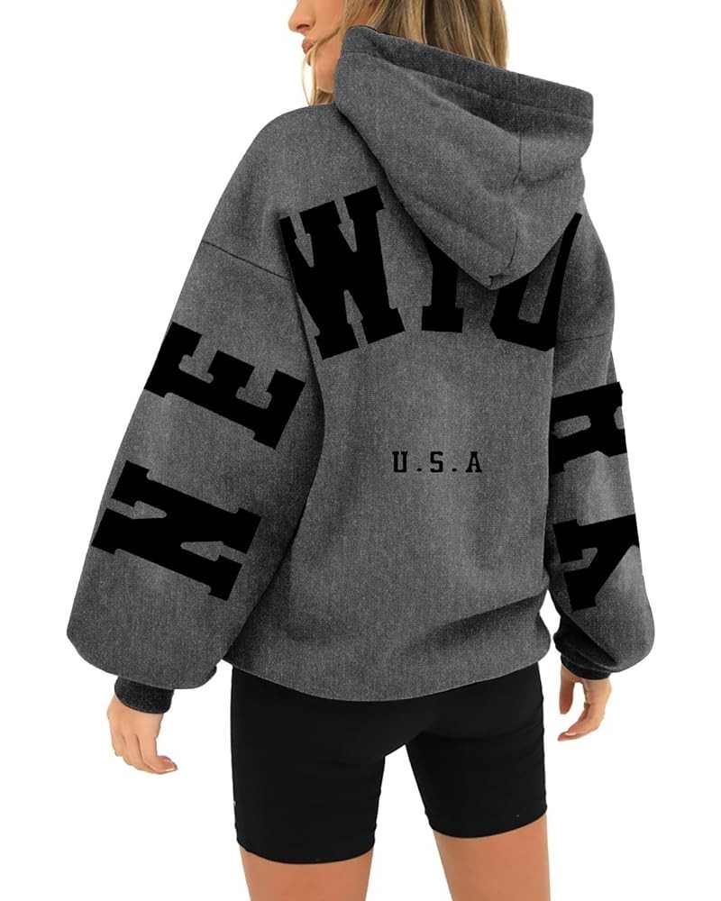 Women Oversized Hoodie Back France Printed Hoodie Sweatshirt Casual Hoodie Tops 2023 Z1-dark Gray $13.80 Uniforms