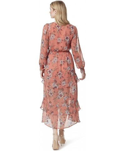 Women's Harmony Tiered Hi-lo Maxi Dress Floral Burst - Desert Sand $26.35 Dresses